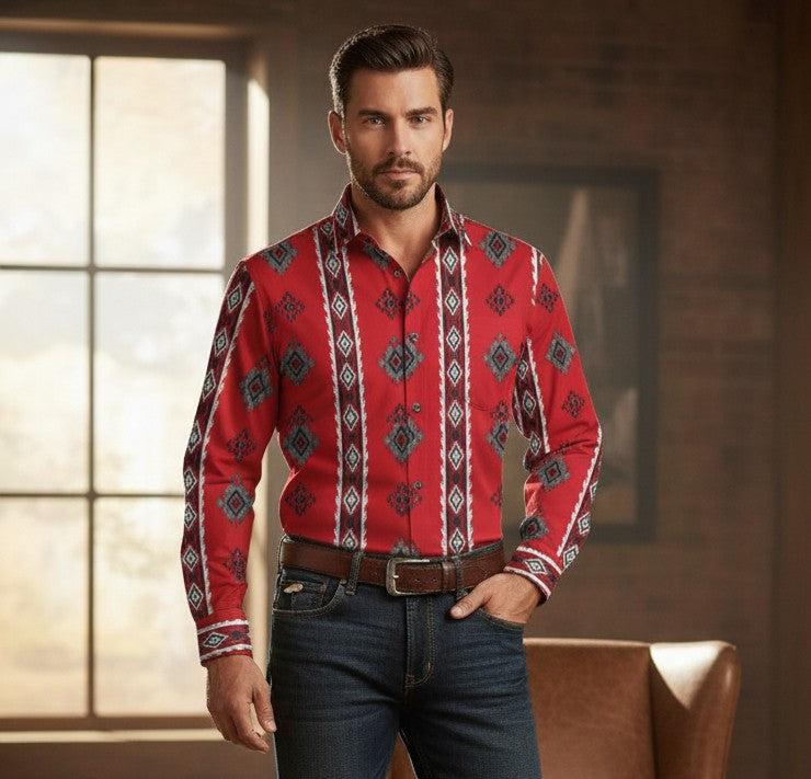 Men's Snap Button Shirt
