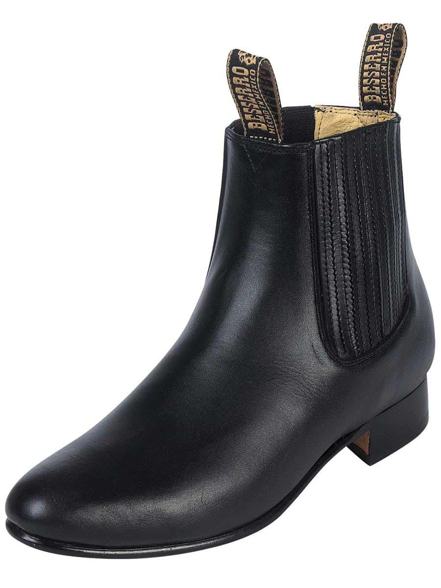 El Besserro Charro Boot - Leather Black 207
