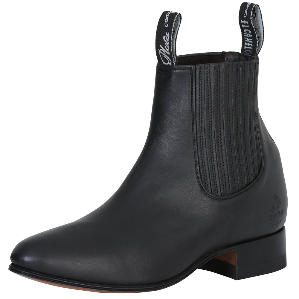 El Canelo - Charro Ankle Boot   - Atlas Black 232