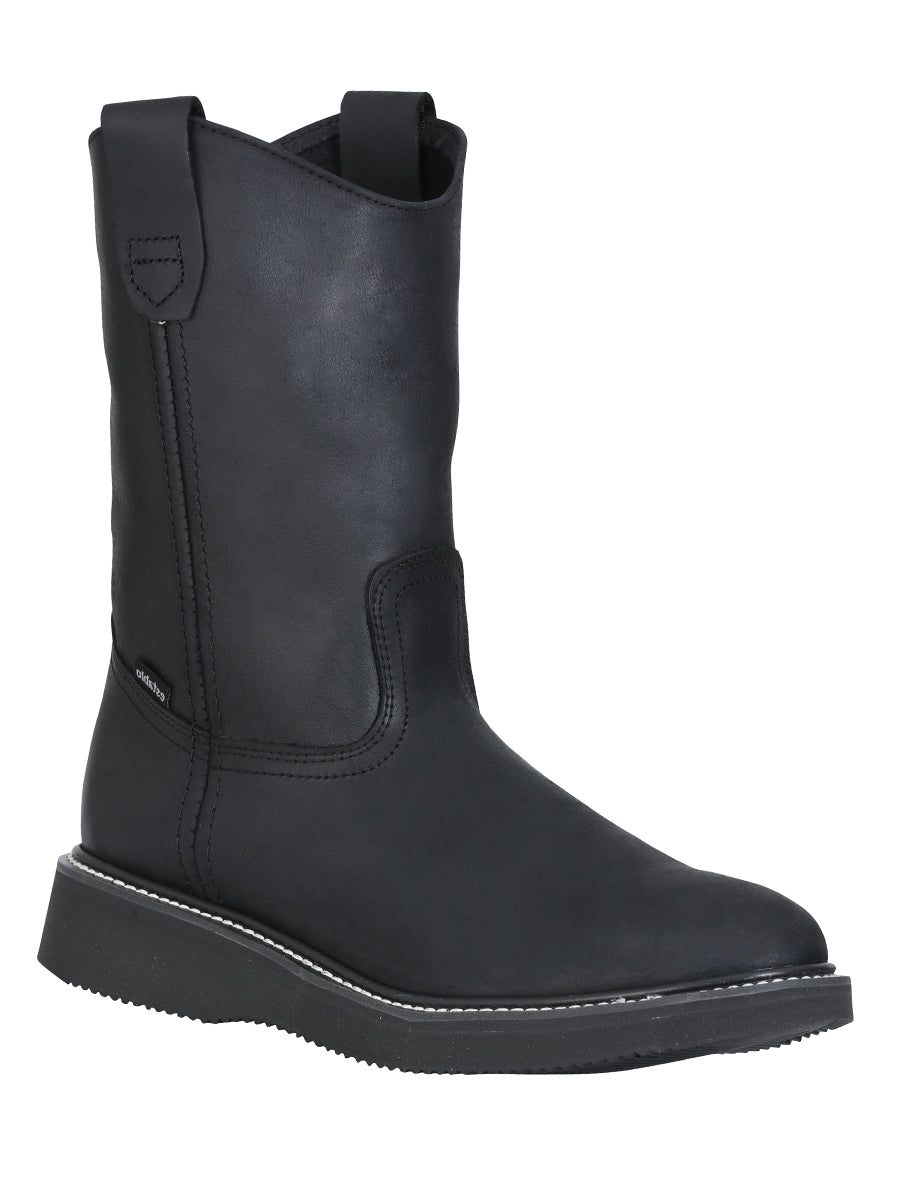 Establo Men’s Work Boot Grasso Leather
 - Black 312