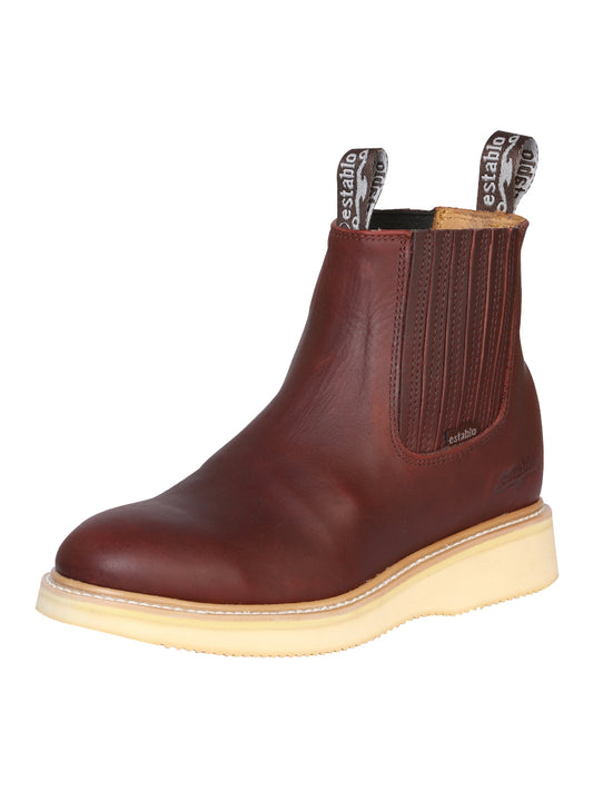 Establo Men’s Work Ankle Boot - Grasso Leather
 - Shedron 321