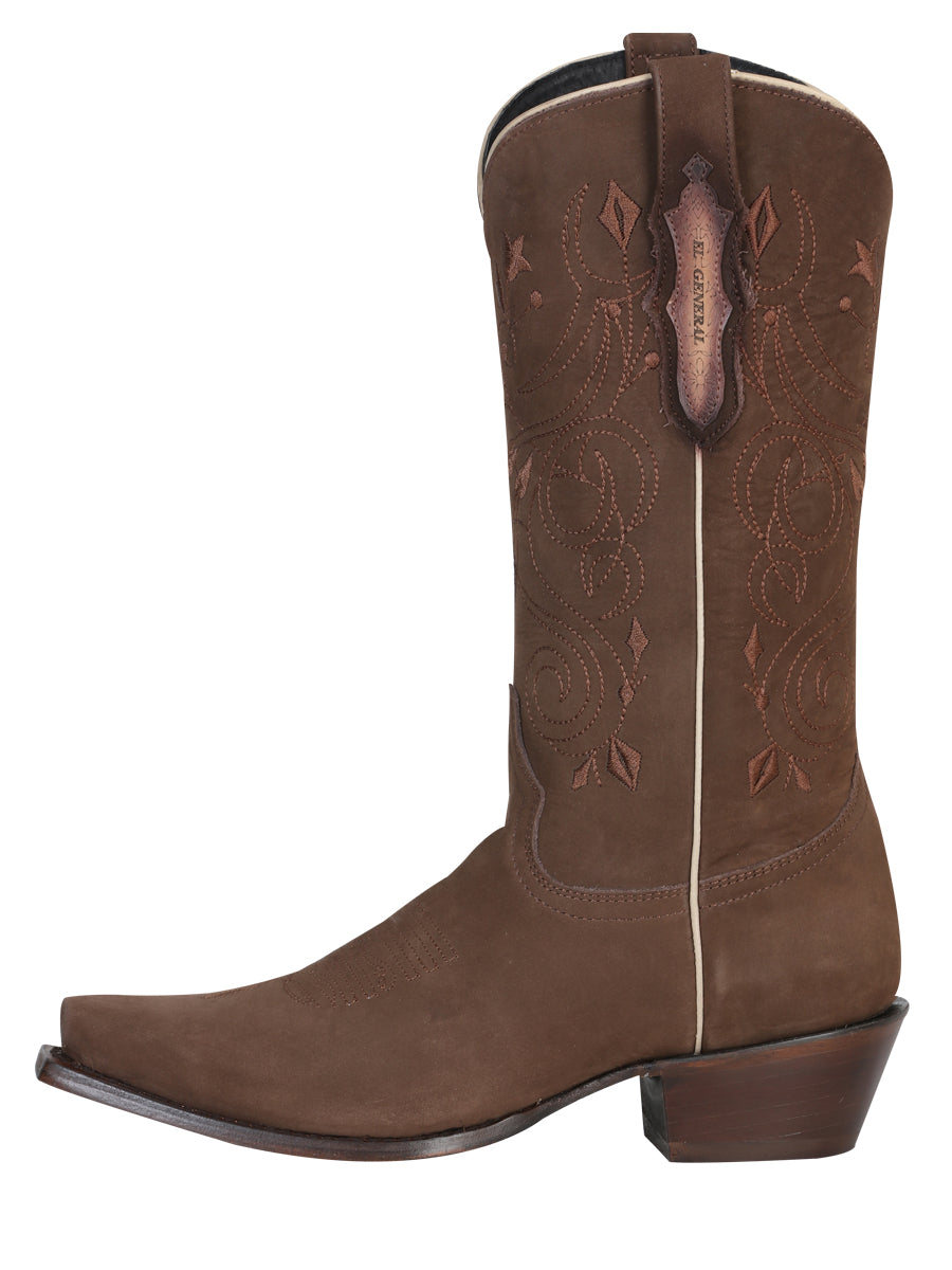 El General Limited Edition Western Boot - Nobuck Camel 34513