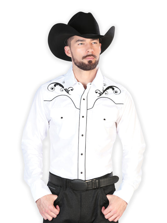 El Señor de los Cielos Embroidery Shirt White/Black 42957