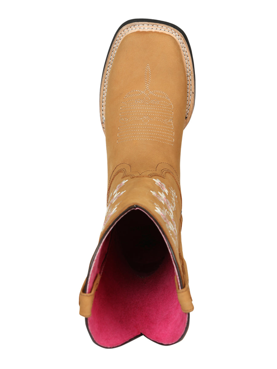 Cowboy Boot  - El Geneal Rodeo - Woman Nobuck - Peach 44644