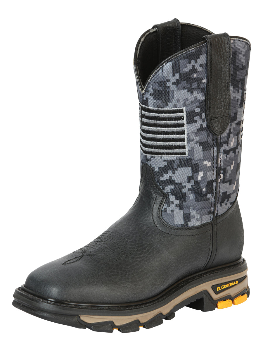 El General Men’s Work Boot - Bull Fight Leather - Black
  44756