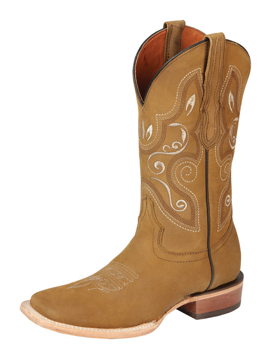 El General Women’s Rodeo Boots Oil Nubuck Leather - Honey
  44848