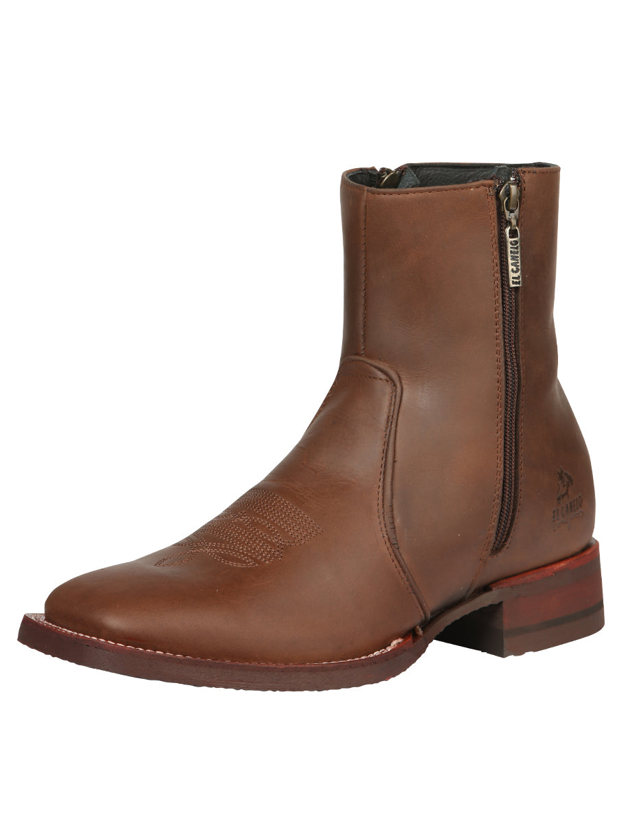 El Canelo Men’s Ankle Boots - Crazy Leather Wood
 45214