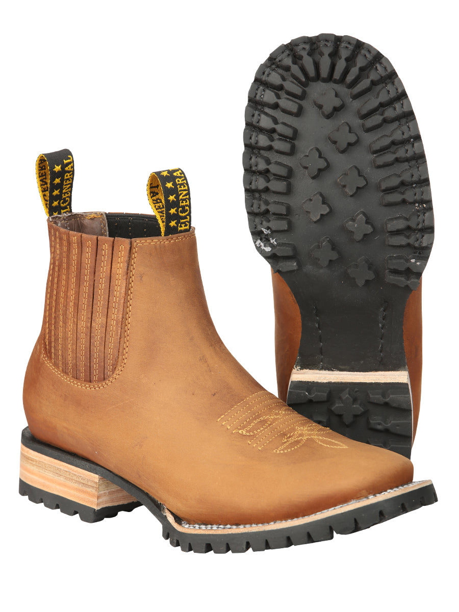 El General Men’s Ankle Boots - Crazy Horse Papaya 45342