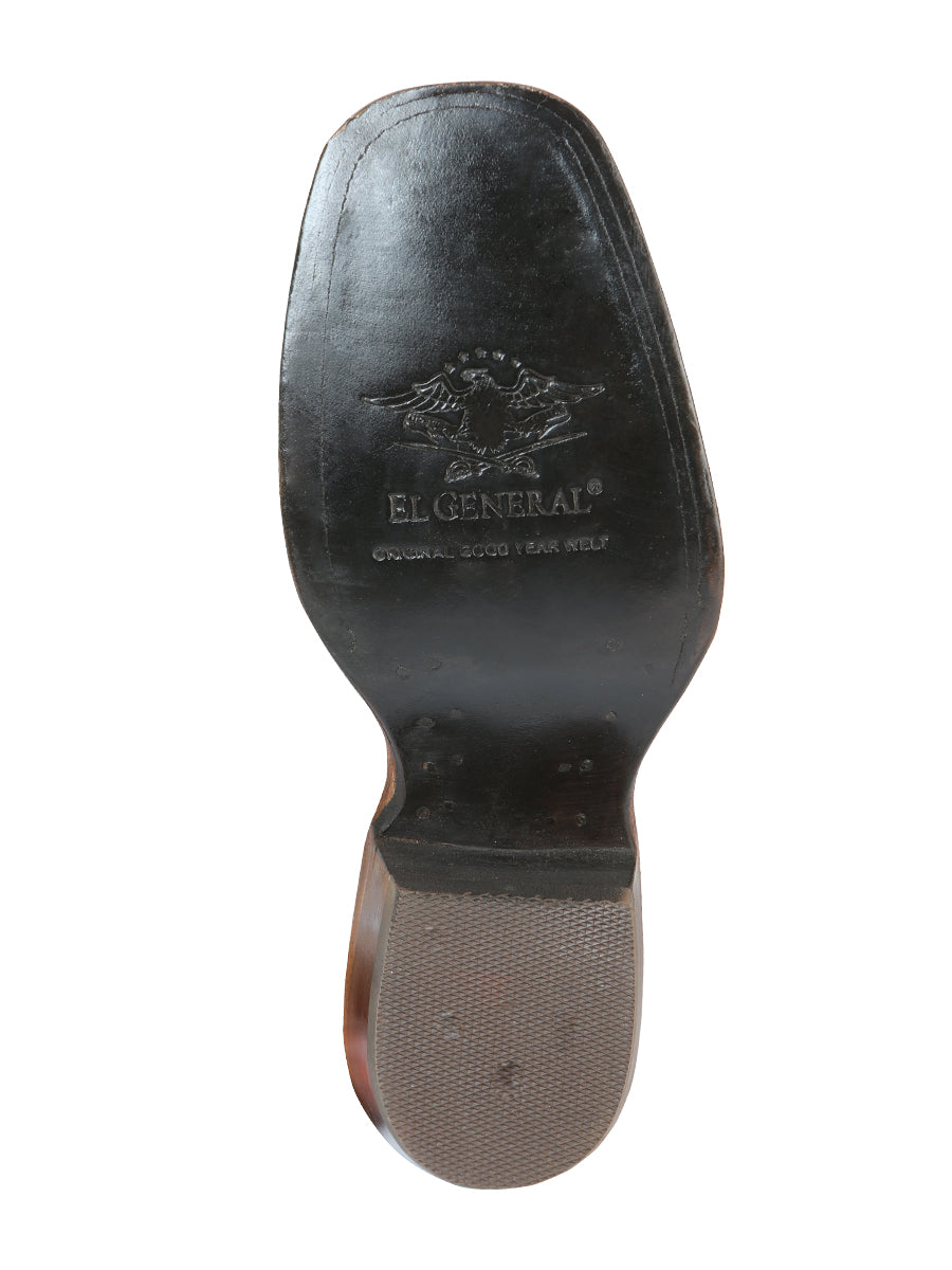 Bota de rodeo El General para mujer - Nobuck Camel 51164