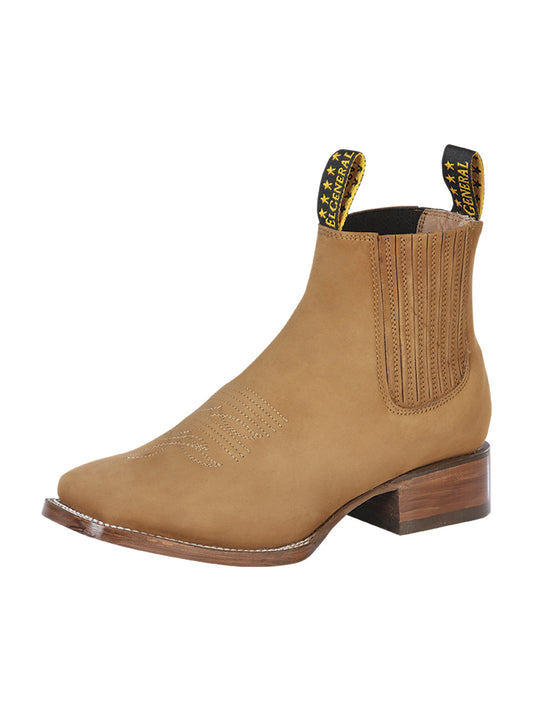 El General Men’s Ankle Boots - Nobuck Old Gold
 126196