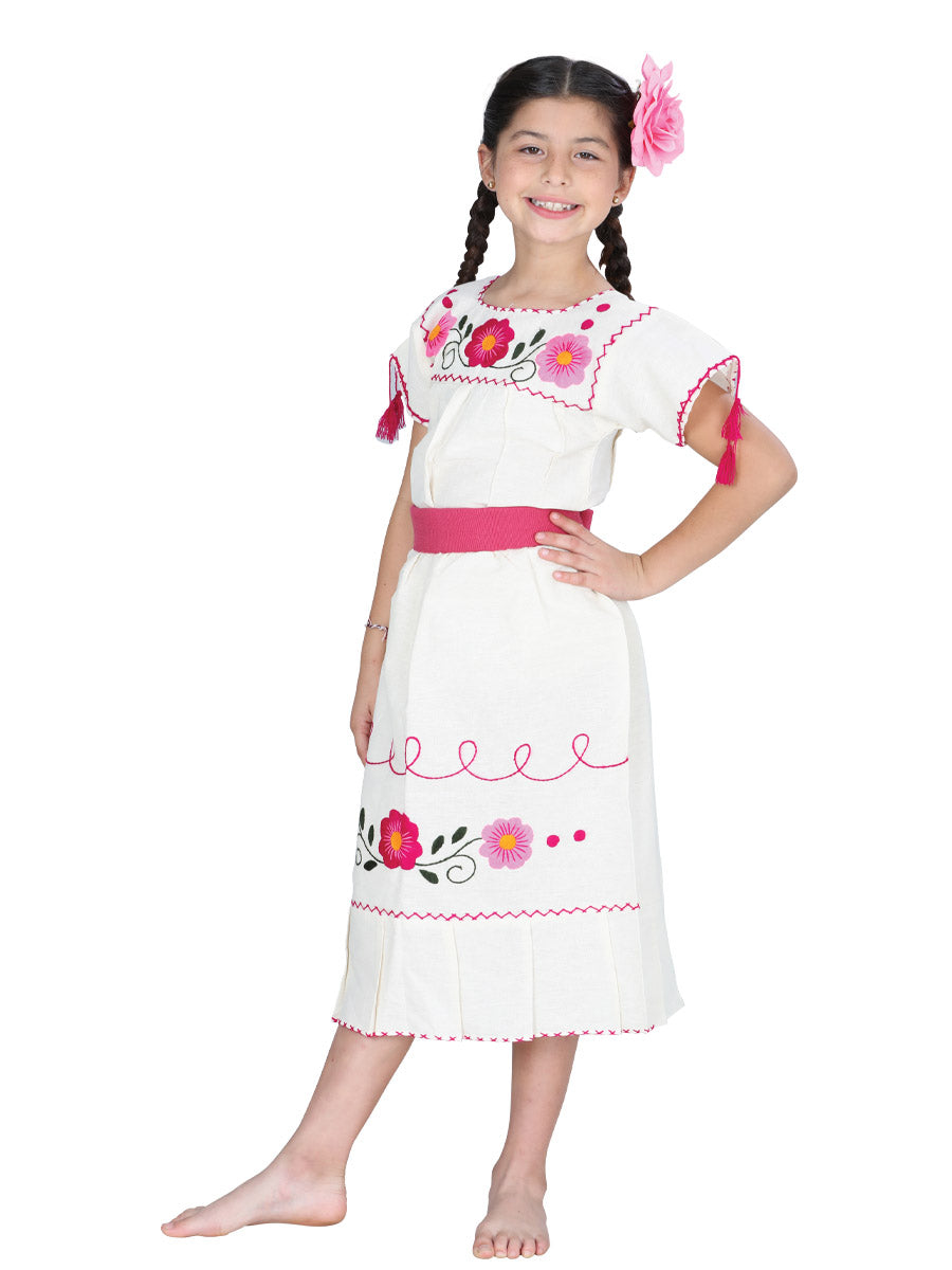 Artisanal Embroidered Set 50% Cotton, 50% Poliester Natural  601352