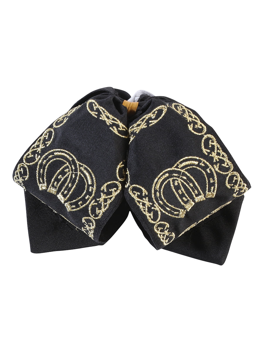 Kids 
Mexican Charro Bow Tie 100% Polyester Black/Gold  601763