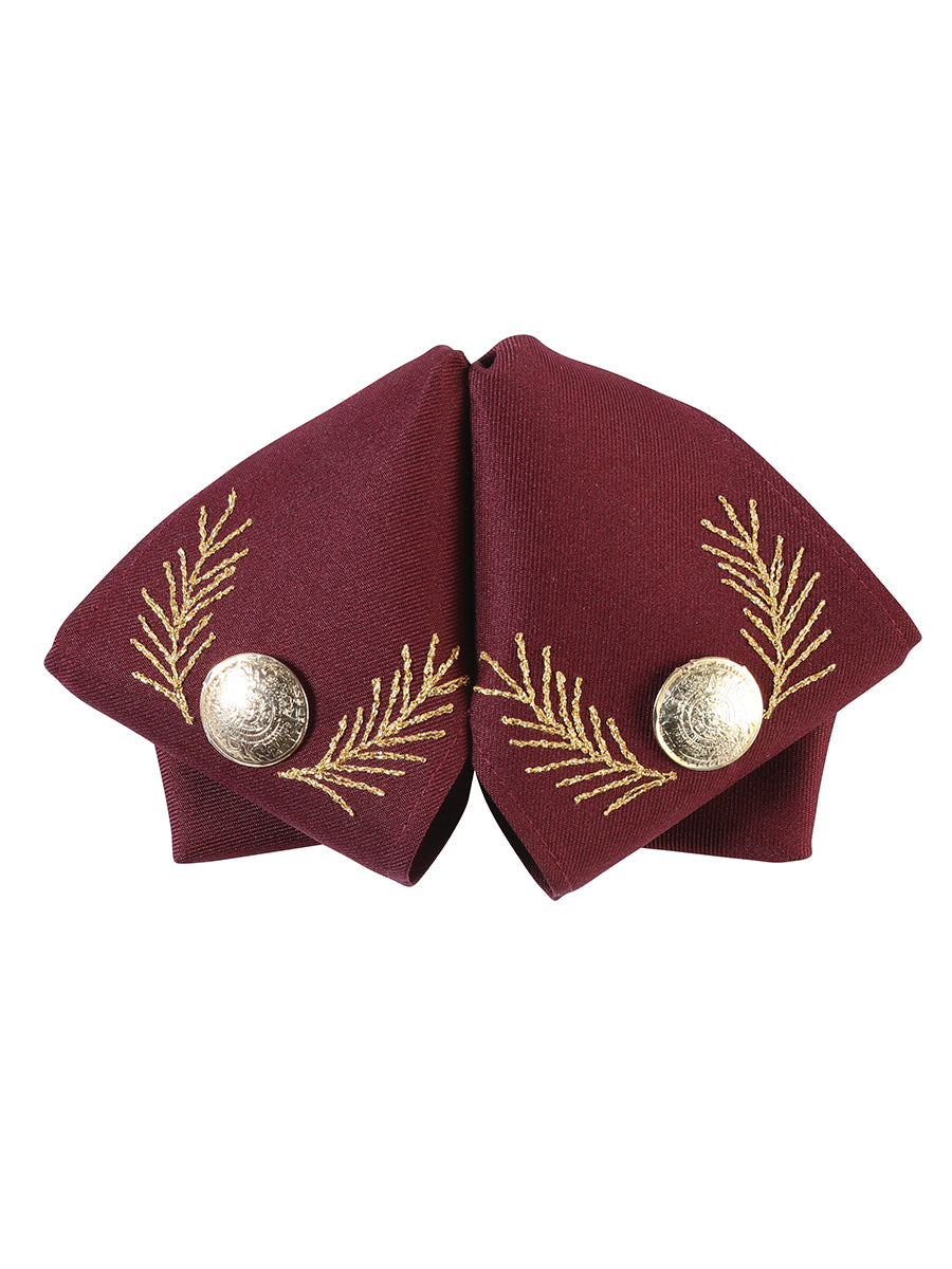 Adult 
Mexican Charro Bow Tie 100% Polyester Wine/Gold  601784