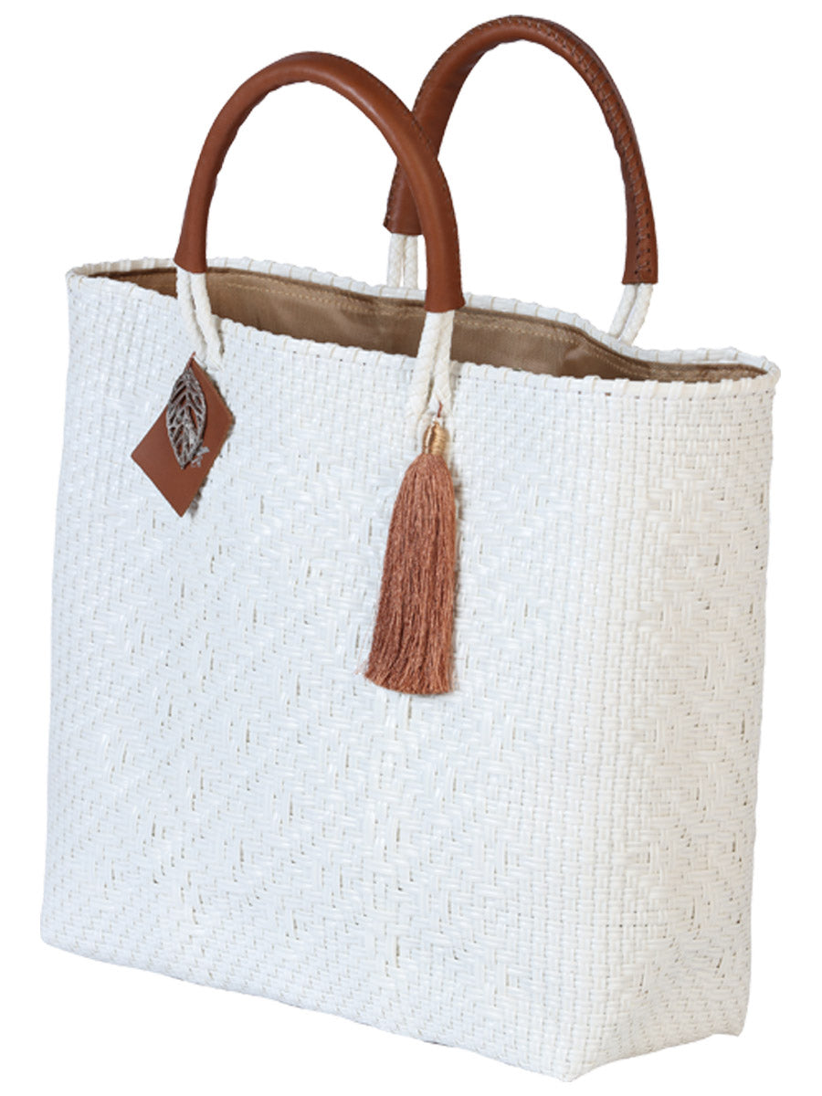 Artisanal Handbag 100% Polyethylene White 602122