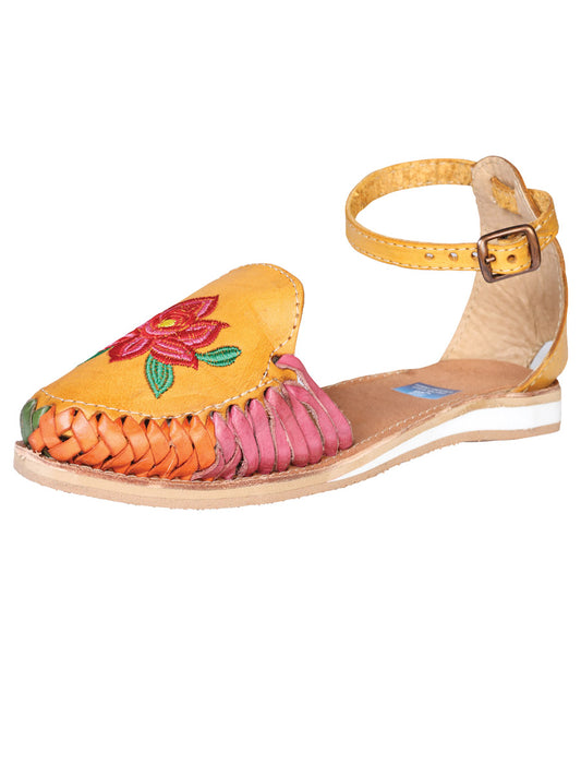 Mexican Artisanal Sandals Leather Mustard 602363