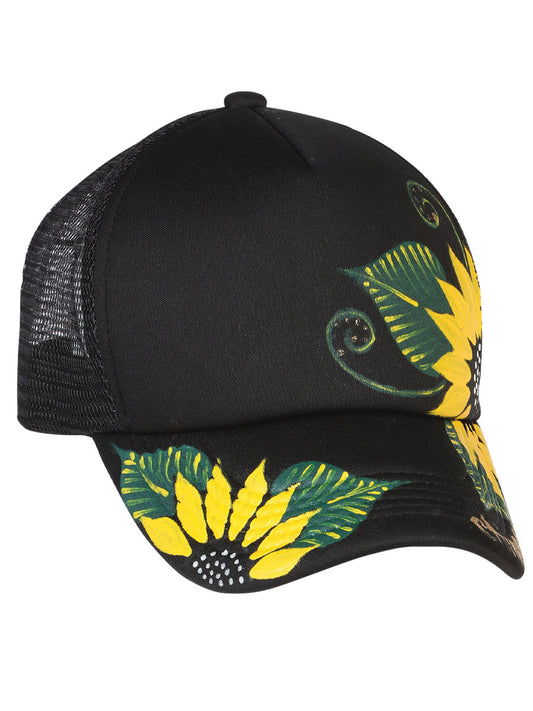 Artisanal Hand Painted Cap 60% Polyester, 40% Nailon Black  602671