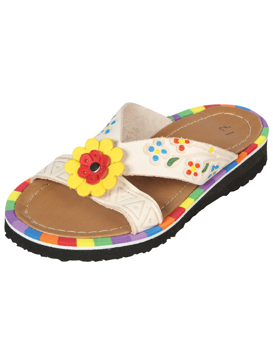 Sandalias Artesanales Mexicanas Piel Natural 603389