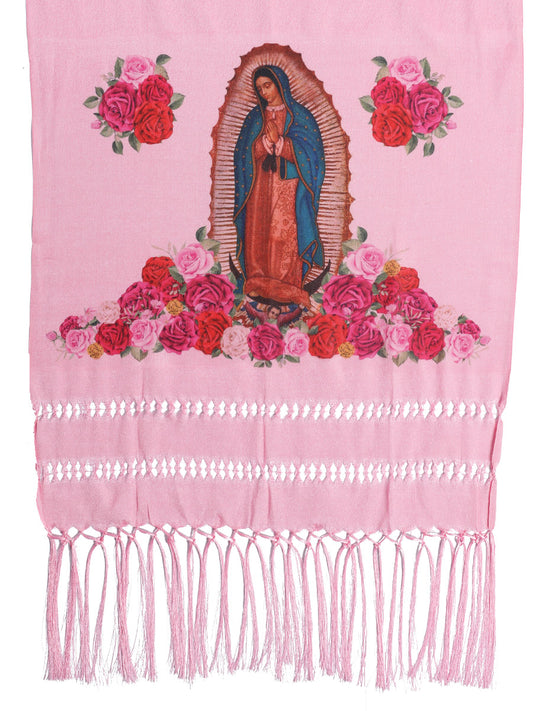 Chal Mexicano 85% Articela, 15% Poliéster Rosa 603750