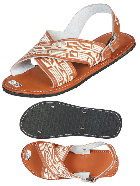 Mexican Artisanal Sandals 50% Leather, 50% Synthetic Natural  603787
