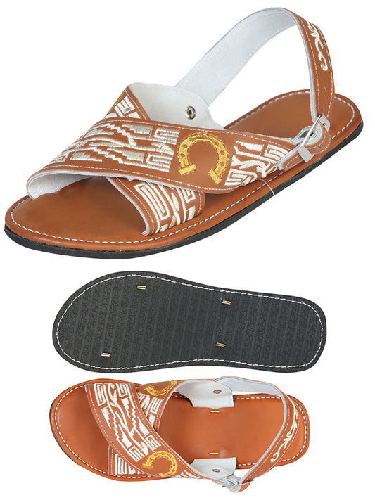 Mexican Artisanal Sandals 50% Leather, 50% Synthetic Natural  603789