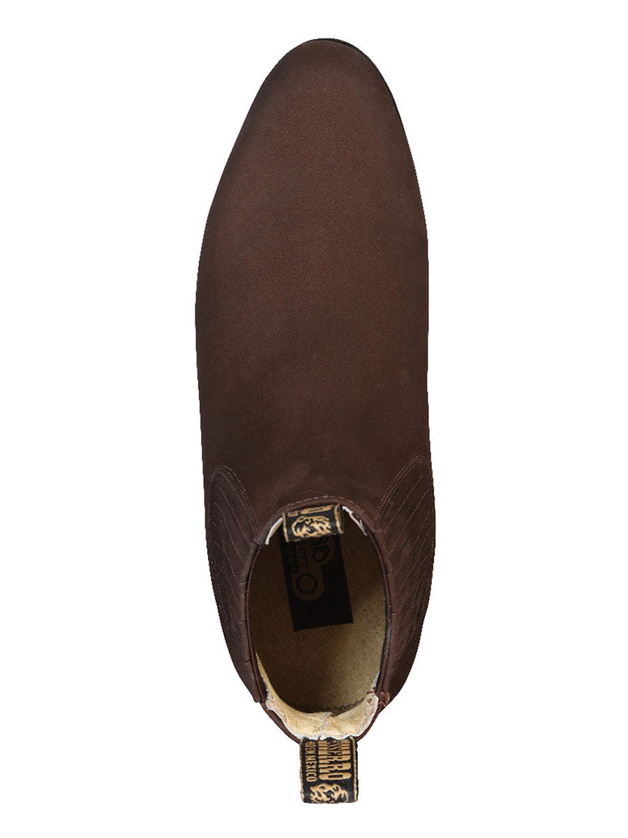 El Besserro Charro Boot - Dark Brown Nobuck 206