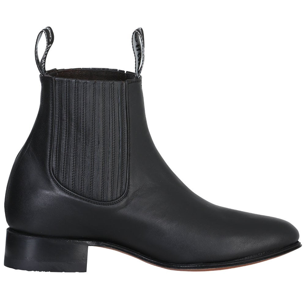El Canelo - Charro Ankle Boot   - Atlas Black 232