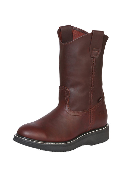 Bota de trabajo para hombre Establo Grasso Leather

 - Vino 24962