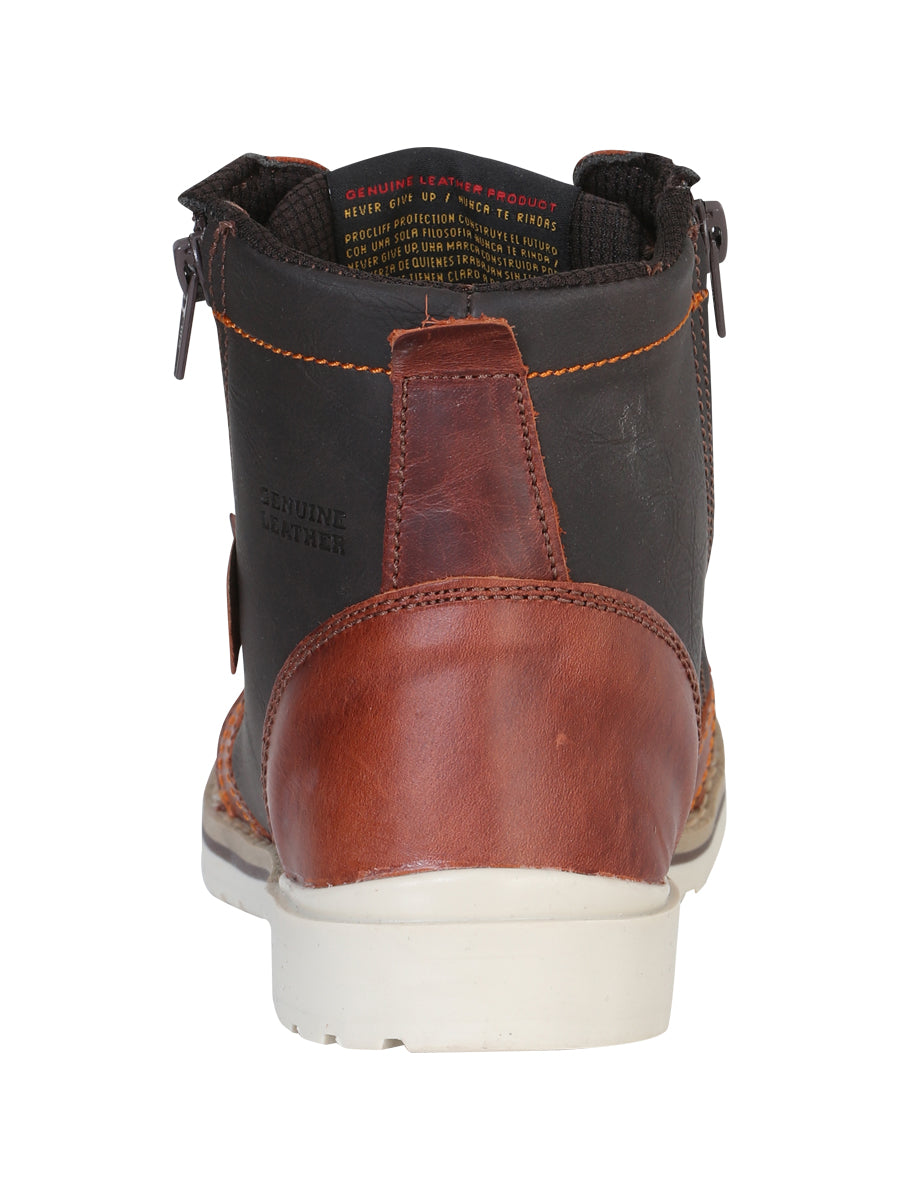 Procliff Protection Pull Up Work Boot- Wine 35209