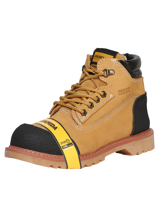 Zapato de trabajo con cordones Procliff Protection - Nobuck Honey 35218
