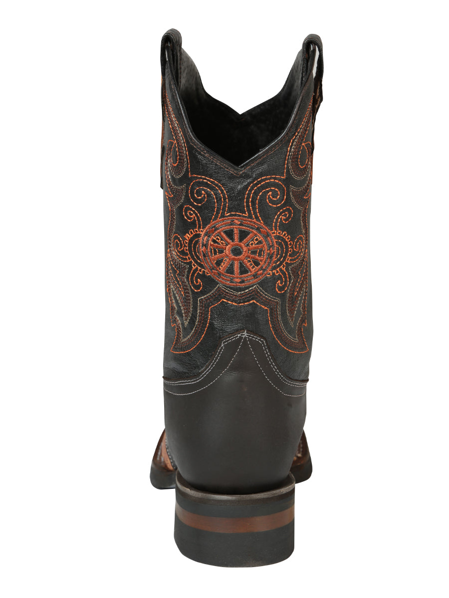 El General Rodeo Boot - Crazy  Wine with Embroidery 40667