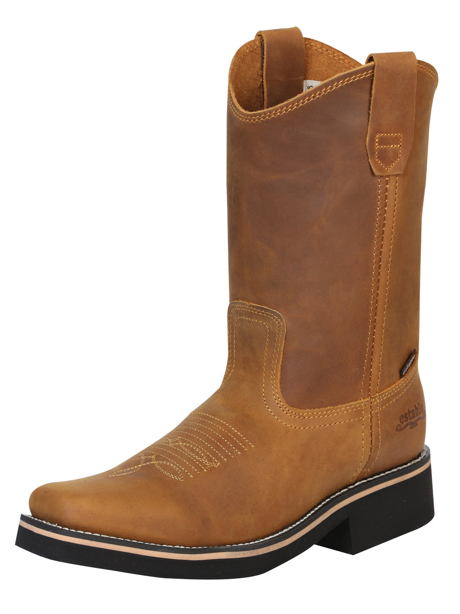 Bota de trabajo para hombre Establo - Piel Crazy en Mango

 41530