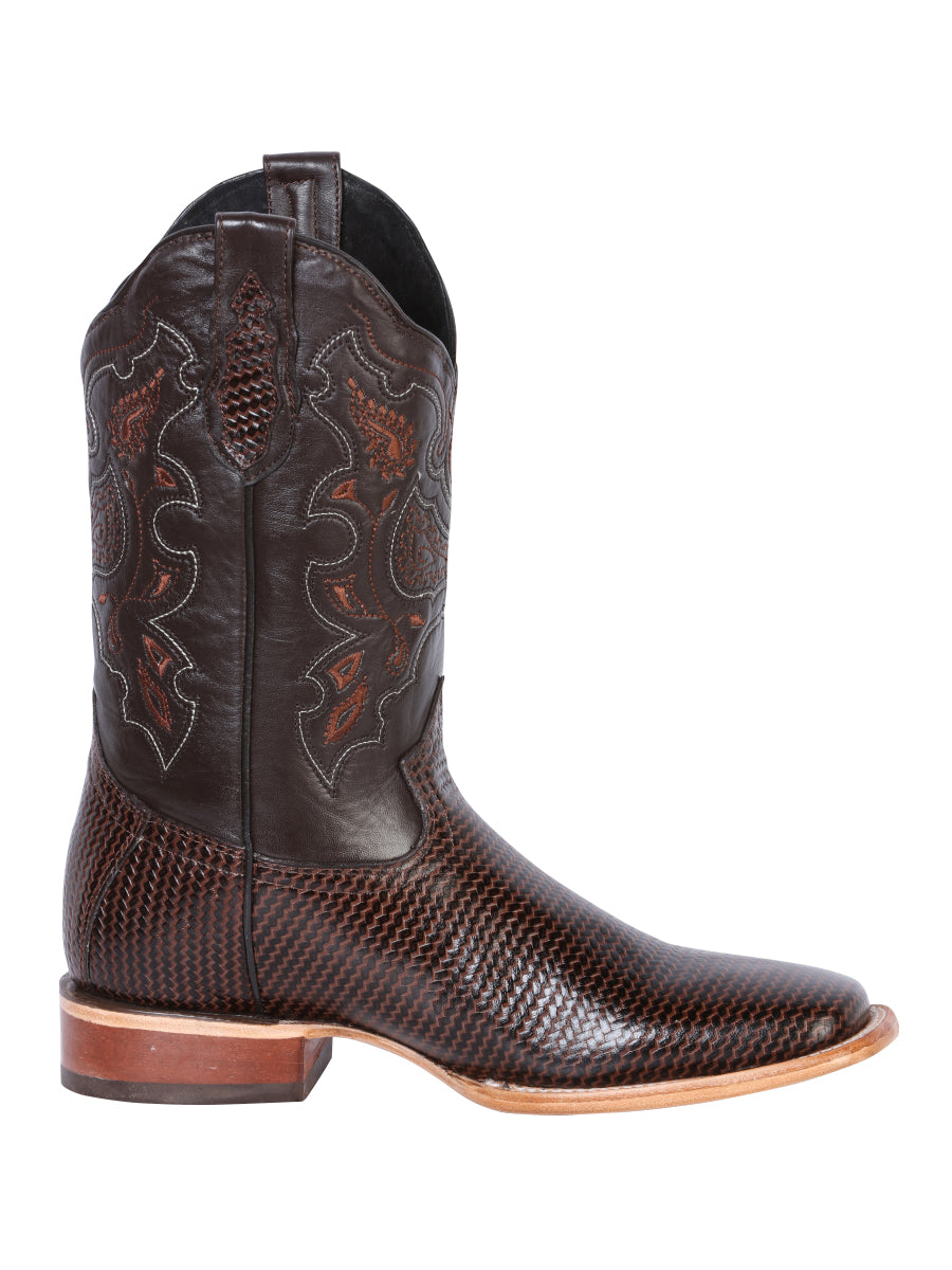 Bota de rodeo para hombre El General - Cigarro estampado 41791