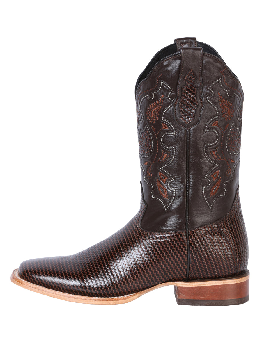 Bota de rodeo para hombre El General - Cigarro estampado 41791