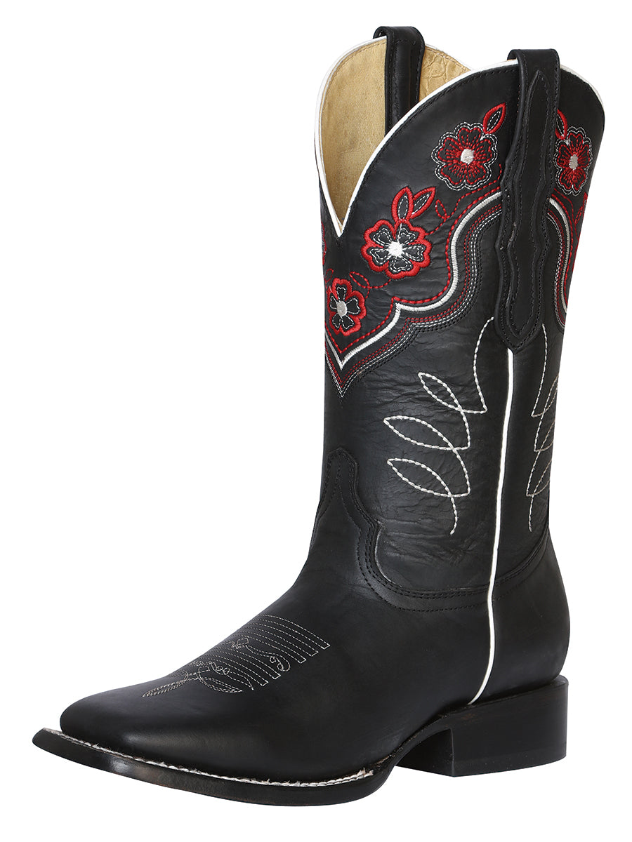 Bota vaquera mujer El General - Cuero Crazy Black 42977