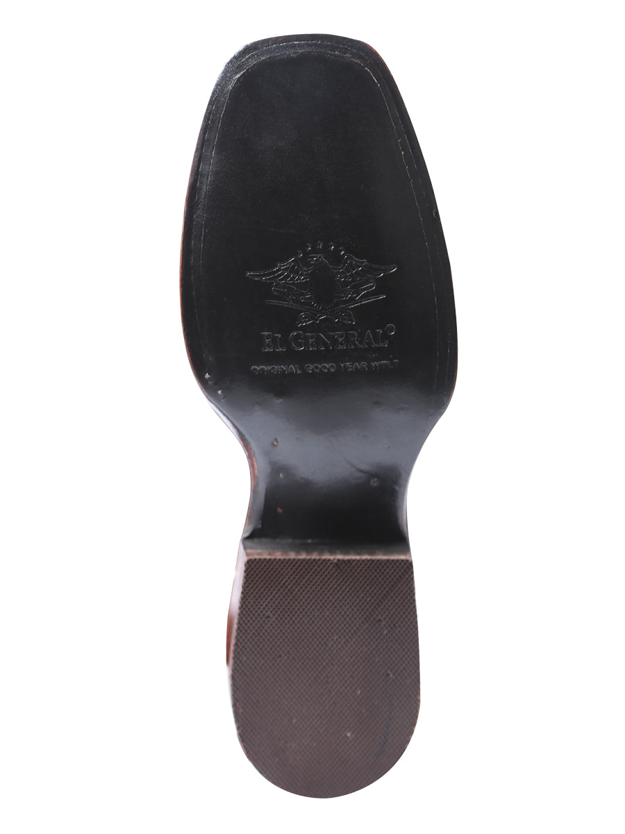 Bota de rodeo El General para mujer - Nobuck Melocotón 42979