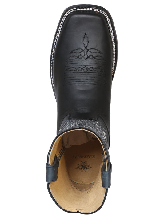 Bota de rodeo El General - Negro loco 42994