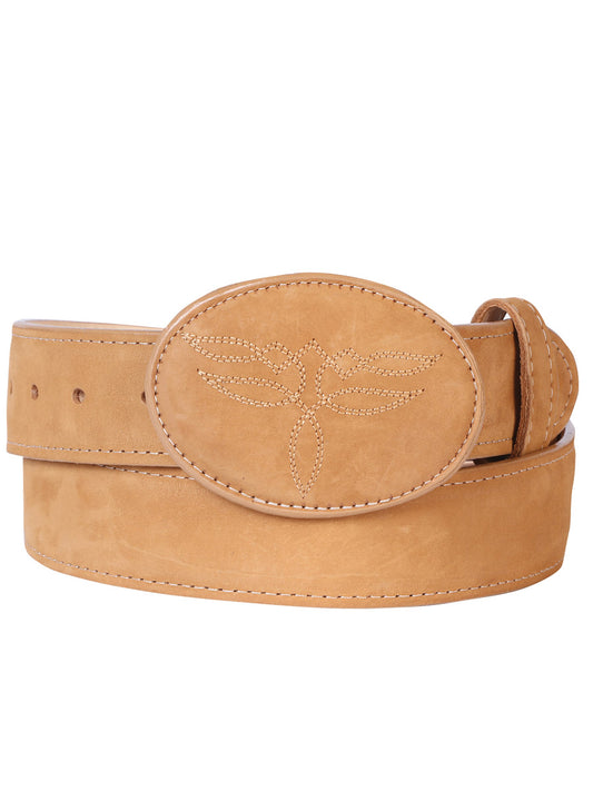 El General Women’s Western Belt - Nubuck Bovine Leather - Peach
 

 43183