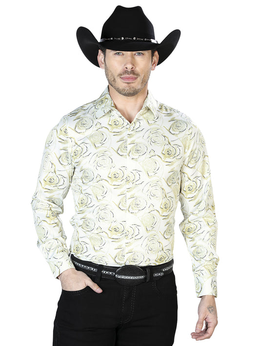 Ivory Casual Long Sleeve Shirt 43678