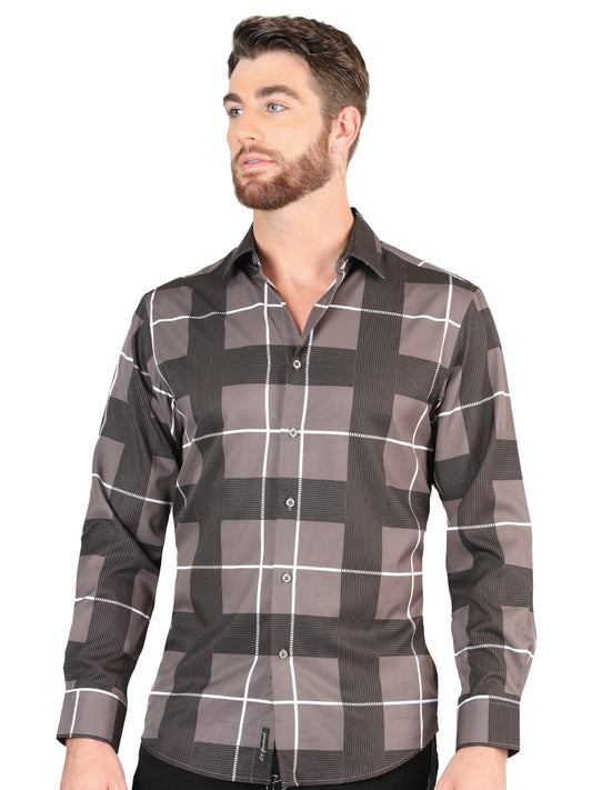 El General Grey Casual Long-Sleeve Shirt 44602