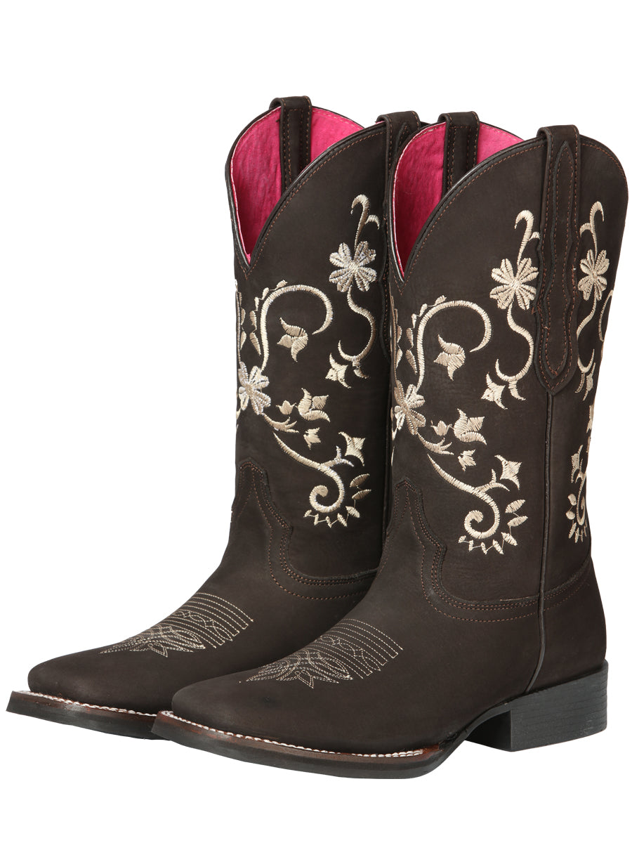 Bota Vaquera - El Geneal Rodeo - Mujer - Nobuck Marrón 44642