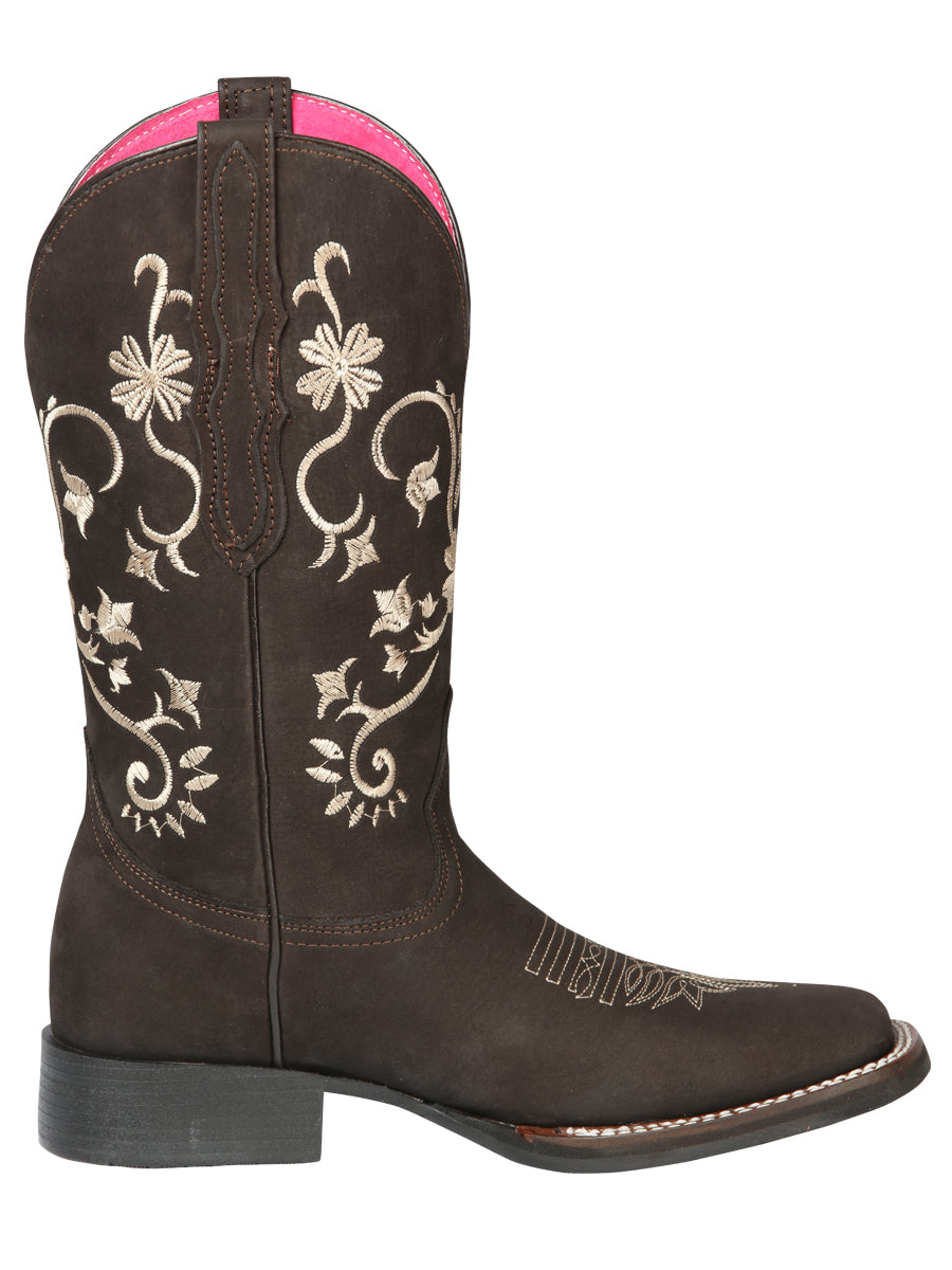 Bota Vaquera - El Geneal Rodeo - Mujer - Nobuck Marrón 44642