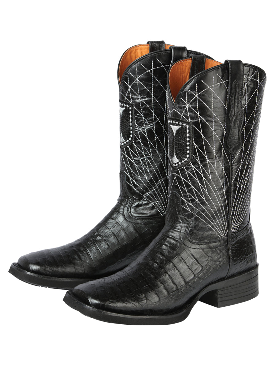 El General Rodeo - Botas de piel de caimán estampada - Negro 44671
