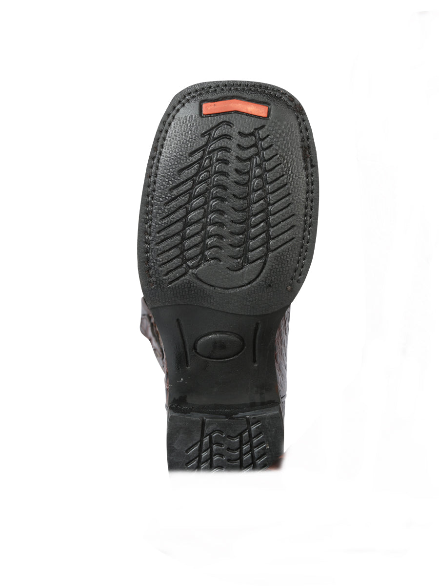 El General Rodeo - Botas de piel de caimán estampada - Marrón 44672