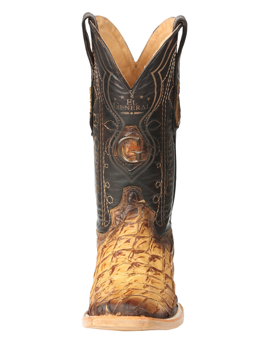 El General Men's Exotic Monster Fish Rodeo Cowboy Boots - Orix  45086