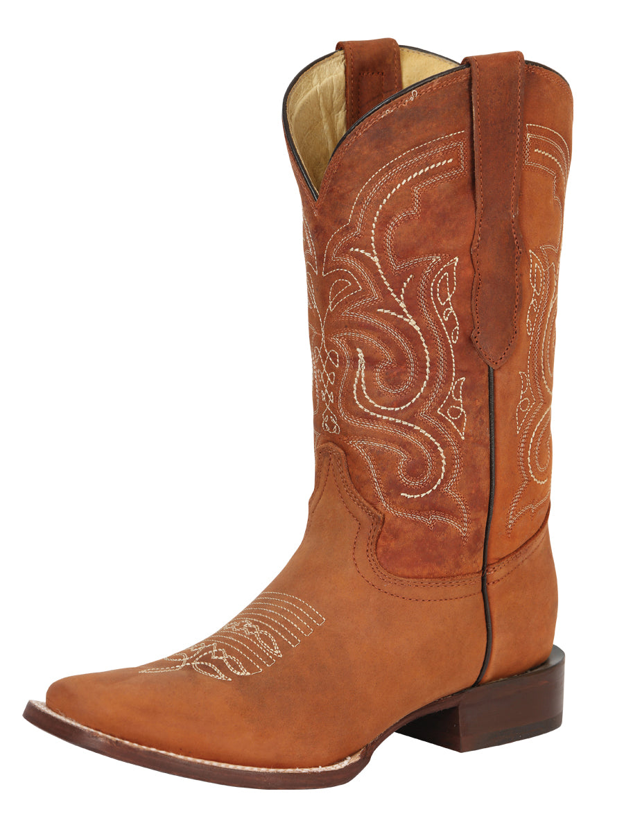 El General Men's Rodeo Boot – Crazy Leather - Cognac 45208