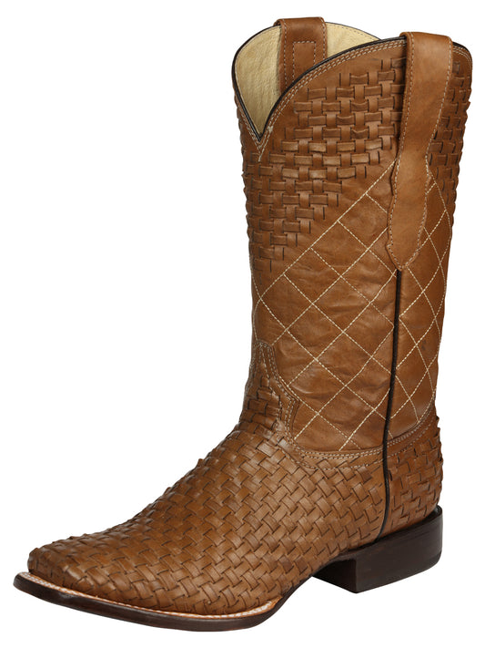 El General Men's Rodeo Boots Petatillo Leather - Orix 45439