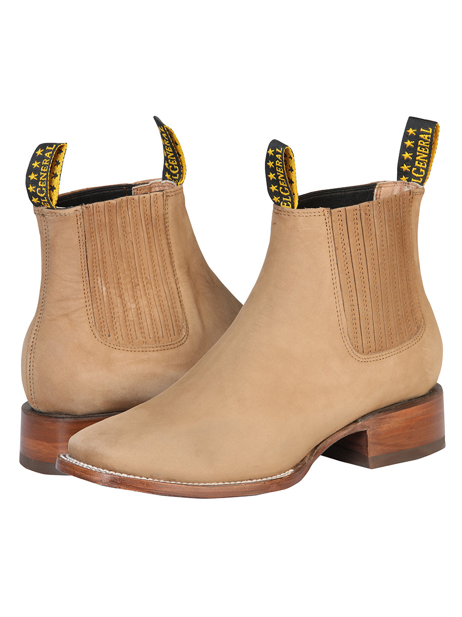 El General Men's Nobuck Ankle Boot - Nobuck Sand 126194