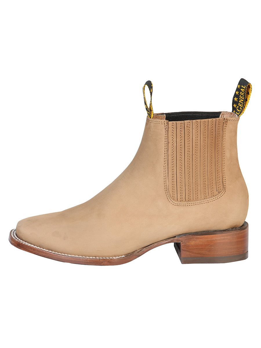 El General Men's Nobuck Ankle Boot - Nobuck Sand 126194