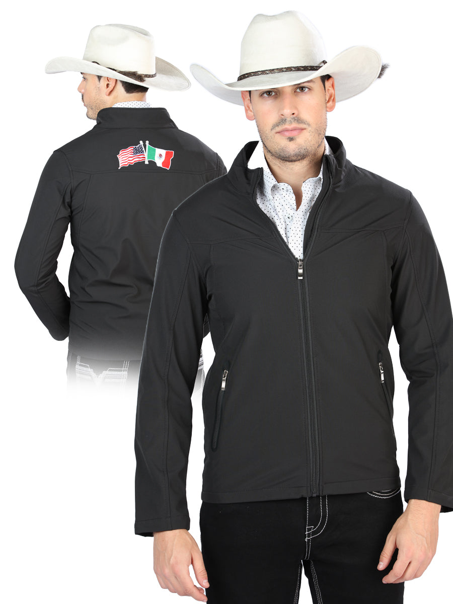 Chaqueta de ante El General para hombre, color negro, 127083
