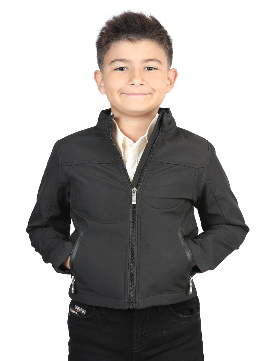 Centenario Kids Black Poly Jacket 127085